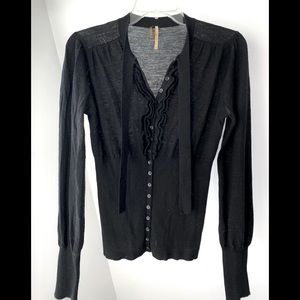 Free people black sweater